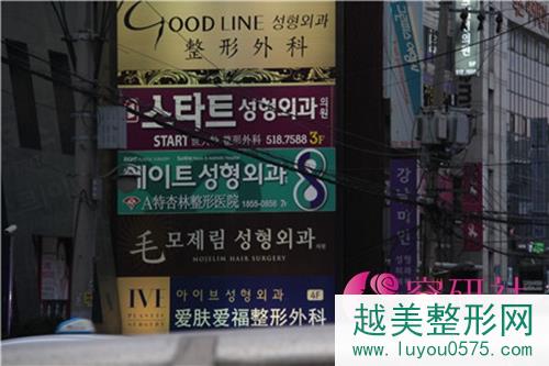韩国整容一条街街拍