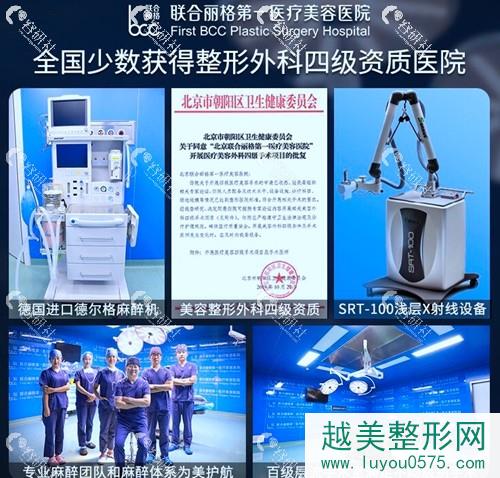 北京联合丽格医疗美容医院做脂肪填充手术的仪器和环境图